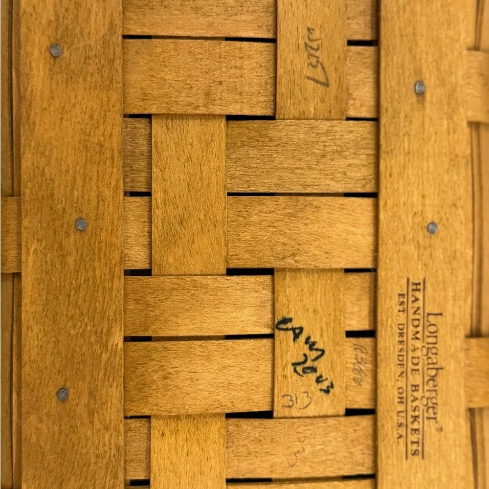 Longaberger Collectors Club Membership Basket Ceramic Charm & Handle Wrap 10205 - Picture 8 of 15